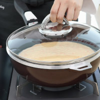 ホットケーキ途中