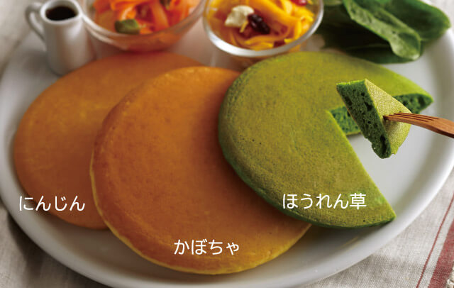 野菜パンケーキ写真