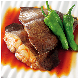 カレイの煮付け（身だけを食べる場合）