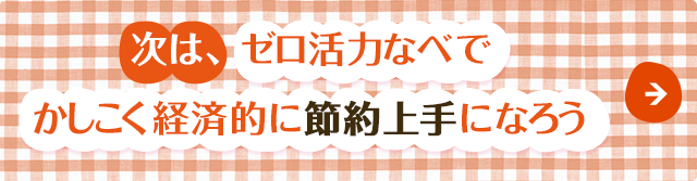 次は、ゼロ活力なべでかしこく経済的に節約上手になろう