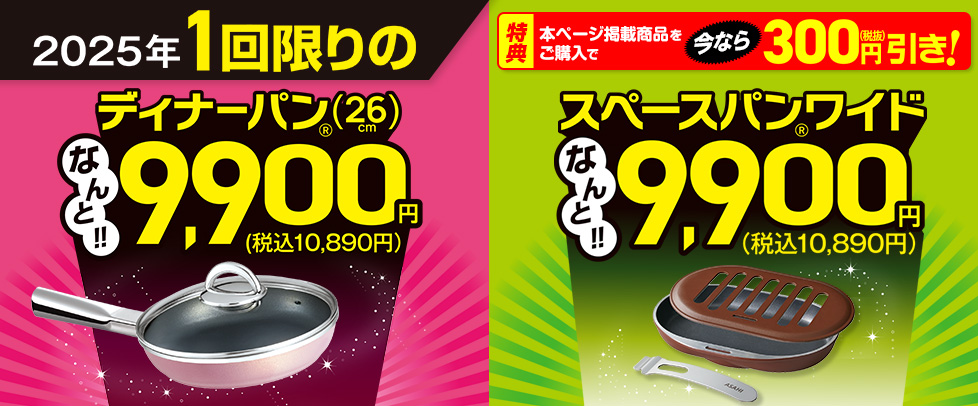（1回限りの9,900円）ディナーパン・スペースパンワイド