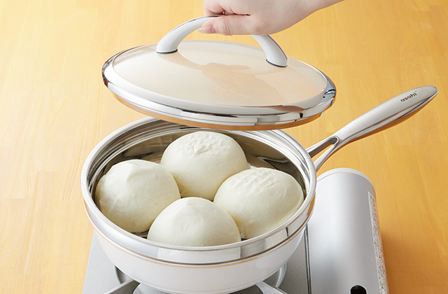 【アサヒ軽金属】オールパン・26ｃｍ『ステンレススチーマー付き』《未使用品》IH対応 ASAHI/人気/グリル/　/BVT0042 スチーマー オールパンシリーズ 26cm 蒸し料理 ヘルシー