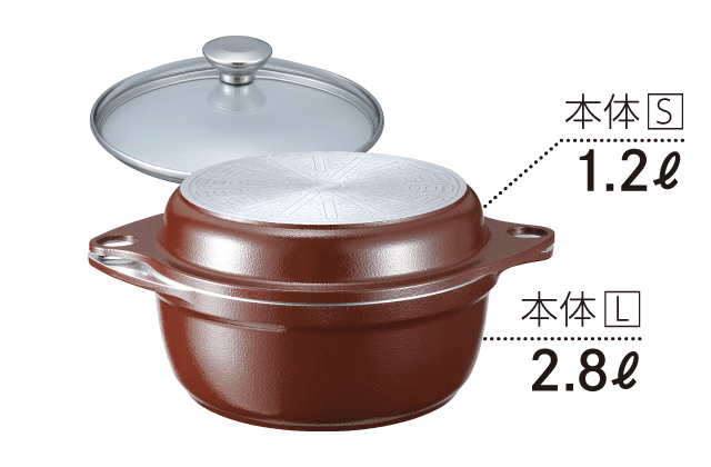 【未使用】松下電器　オーブンなべ　24cm3.2L　味わい鍋　文化軽金属